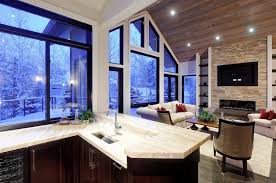 Check out our best ceiling fan reviews and choose the one that is most suitable for you to improve the air quality of your home. Glaring Ceiling Lights In Brightening Dark Interiors White Couch Wood Coffee Table Modern Gas Firepl Rustic Living Room Design Rustic Living Cozy Living Spaces