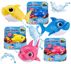 Tub can fit most single and double sinks. The Gift And Gadget Store Official Baby Shark Bath Toy Milled