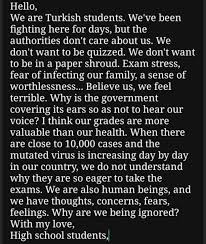 Dönem sınavları ile ilgili detaylar. Lise Sinavlari Iptal Olsun On Twitter The Epidemic Is Very Risky In Our Country And The Virus Has Mutated In Our Country While The Epidemic Is So Dangerous We Do Not Want