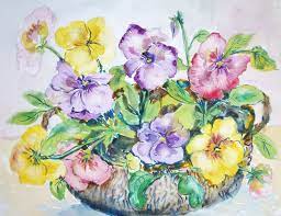 … draw an 'x' about 2/3 down on the vertical line that you drew in step #1. How To Paint Pansies In Watercolor With Pictures Wikihow