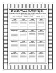 Encuentra A Alguien Que Ser And Adjective Of Description Great Scavenger Hunt After Students L Middle School Spanish High School Spanish Teaching Spanish