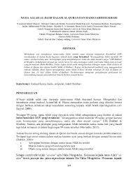 Pdf Nama Allah Al Basir Dalam Al Quran Dan Hadis Sahih Bukhari Hishomudin Ahmad Zulaili Ghazali And Robiatul Adawiyah Mohd Academia Edu