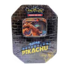 Cards featuring pokemon as seen in the detective pikachu movie. Pokemon Detective Pikachu Trading Card Game Exclusive Tin Set Charizard Gx