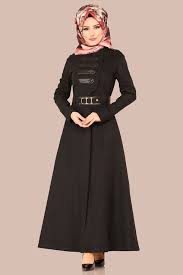 Modaselvim Pardesu Deri Detay Kase Pardesu 8871w153 Siyah Abaya Fashion Hijab Fashion Fashion