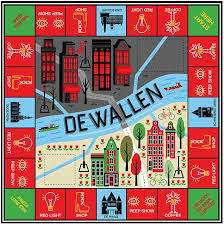 Mitch Blunt Board Game Map Of Amsterdam S Red Light District For Easyjet Magazine