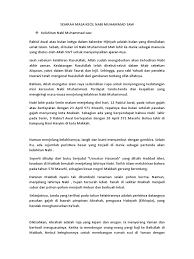 Peristiwa itu tidak lain adalah pernikahan putra abdul muthalib, abdullah dengan aminah binti wahab. Kisah Kelahiran Nabi Muhammad Wps Office