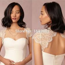 2015 Spitze Braut Jacken Wraps Bolero Spitze Hochzeit Jacken Backless Mass Bolero Jacken Brauthochzei Braut Bolero Spitze Hochzeit Jacke Spitzen Bolero Hochzeit