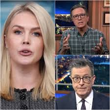 What began as a playful interview spiraled into chaos when Karoline Leavitt  flipped the script—literally. As Stephen Colbert tossed out his usual  zingers, Leavitt came armed with facts, fire, and zero tolerance