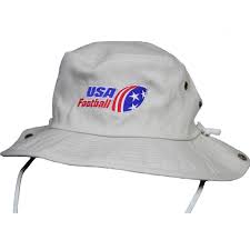 Usa Football Embroidered Bucket Hat Embroidered Bucket Hat Hats Spirit Wear