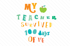 Download My Teacher Survived 100 Days Of Me Svg Cut File By Creative Fabrica Crafts Creative Fabrica PSD Mockup Templates