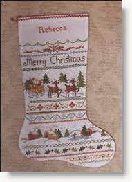 Many companies offer stockings as a christmas cross stitch pattern. Counted Cross Stitch