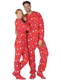 Me and his sona, stuart, are playing some good ol' fashioned footsie play! Holly Jolly Christmas Adult Footed Pajamas Adult Pajamas One Piece Footed Pajamas Co
