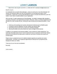 Free downloadable cover letter examples. Professional Store Manager Cover Letter Examples Livecareer
