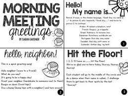 Morning Meeting Greetings Activities Morning Meeting Greetings Morning Meeting Morning Meeting Kindergarten