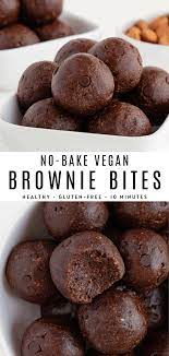 No Bake Brownie Bites Recipe In 2020 Healthy Desserts Easy Healthy Dessert Recipes Dessert Recipes