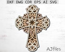 Cross Svg Layered Cross Mandala File Mandala Svg Dxf Etsy In 2020 Cross Svg Layered Crosses Mandala Svg