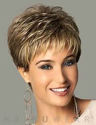 The side partitioned hair creates a balance in the whole look and the straight hair makes this look very attainable. Image Result For Pixie Haircuts For Women Over 60 Fine Hair Short Hair Styles Spikey Short Hair Short Hair Wigs