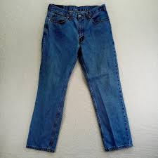 Levis 516 Jeans Mens 38x30 Straight Slim Medium Wash Faded Cotton Denim |  eBay