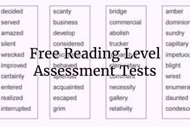 Reading Level Tests For Calculating Grade Competency Level