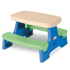 Little Tikes Little Tikes 629945 Easy Store Jr Play Table With Umbrella Blue And Green 139164 In 2020 Picnic Table With Umbrella Play Table Toddler Play Table