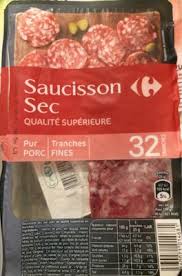 Saucisson Sec Carrefour Calories Et Informations Nutritionnelles