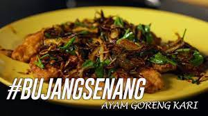 Cuci ayam hingga bersih, lalu lumuri air perasan jeruk sajikan kari ayam dan tahu dengan taburan bawang goreng dan nasi putih. Bujangsenang Ayam Goreng Kari Youtube
