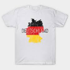 It had been germany's flag from 1848 (when the german feudal states united) until 1871 (when bismark came into power). Germany Map And Flag Souvenir Deutschland T Shirt Teepublic De