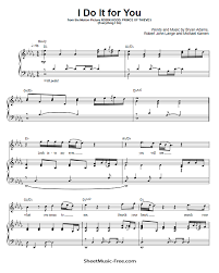 As you begin to learn to play the guitar, you want to find sheet music for the songs you want to play. Everything I Do Sheet Music Bryan Adams Sheetmusic Free Com