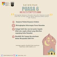 Hal ini tentunya sangat positif, karena bagi yang belum menikah akan. Puasa 6