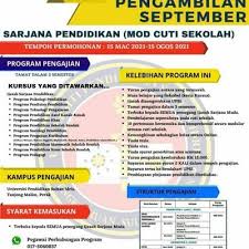 Dan hasilnya akan keluar macam di atas ini. Tawaran Sarjana Pendidikan Upsi Mod Cuti Sekolah Ambilan September 2021
