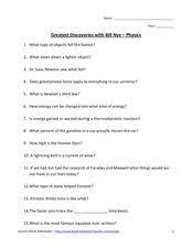 Bill nye energy answer key showing top 8 worksheets in the category bill nye energy answer key. Bill Nye Gravity Lesson Plans Worksheets Reviewed By Teachers