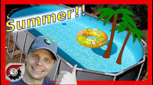 How I Got My Above Ground Pool Ready For Summer Costco Bestway Pool Youtube