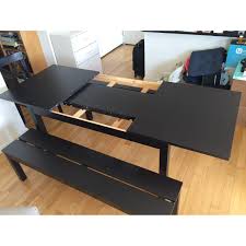 The matching dining chairs and bench pictured are also available. Dining Table With Bench Seats Ikea