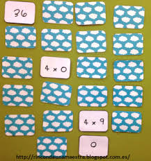 Rincon De Una Maestra Memory De Las Tablas De Multiplicar Tablas De Multiplicar Multiplicar Juegos Con Las Tablas