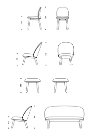 Draw the sides of the chair. Cad Dateien In 2d 3d Normann Copenhagen