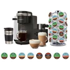 Programmable auto off feature automatically turns your brewer off 2 hours after the last brew for energy savings. K Cafe Coffee Experience Bundle