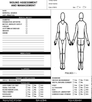 Wound Chart Template Assessment Chart For Wound Management