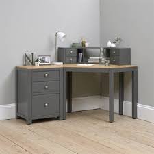 Free delivery and returns on ebay plus items for plus members. Chalford Dark Grey Corner Desk With Topper And Filing Cabinet 634 00 Go Furniture Co Uk