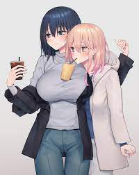 百合 胸を借りる（物理） - ぴりぷんのイラスト ひさしぶりに FANBOXをやっていまう  https://piripun.fanbox.cc/posts/2151119 : r/yuri_jp