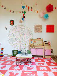 子供部屋 ガーランド タッセル 壁 テープ シール イームズ かわいい deco hogar cuartos