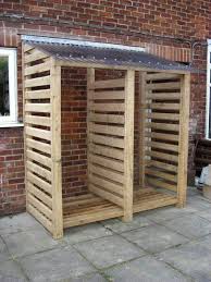 Covered Wooden Rack For Wood Pile Outdoor Firewood Rack Building A Shed Firewood Storage