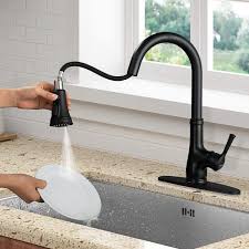 Maybe you would like to learn more about one of these? Wewe Black Kitchen Sink Faucet Single Handle Pull Down Matte Black Kitchen Faucet With Sprayer