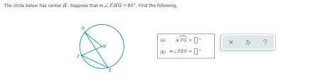 The injured people were immediately taken to hospital. The Circle Below Has Center H Suppose That M Fhg64 Find The Following Brainly Com