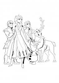 Dibujos de olaf frozen para colorear. Pagina Para Colorear Kristoff Elsa Anna Olaf Y Sven Libro De Colorear Congelado 2 Libro De Colorear Colorings Cc