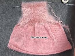 Pembe Tuylu Kadife Ipten Kiz Cocuk Manto Yapimi Nazarca Com Kadife Manto Bolero Tig