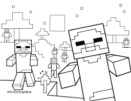 Blazes spawn from spawners in nether fortresses. Coloring Pages For Kids Minecraft Drawing With Crayons