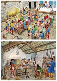 Diner Buffet Au Moyen Age Cuisine Francaise Medieval Buffet Et Fin Du Moyen Age