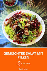 Gemischter Salat Mit Pilzen Rezept Gemischter Salat Salat Einfache Salat Rezepte