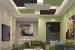 Living Room Simple Plaster Ceiling