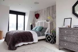 James balston eclectic grey and brown bedroom in london with grey walls, dark hardwood flooring, a standard fireplace and brown floors. Today Lovely Grey Teal Bedroom The Best Ideas For Your Interior